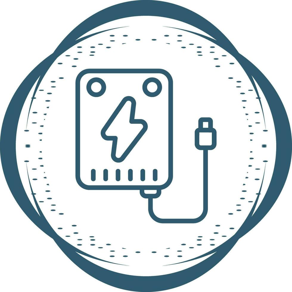 Portable charger Vector Icon