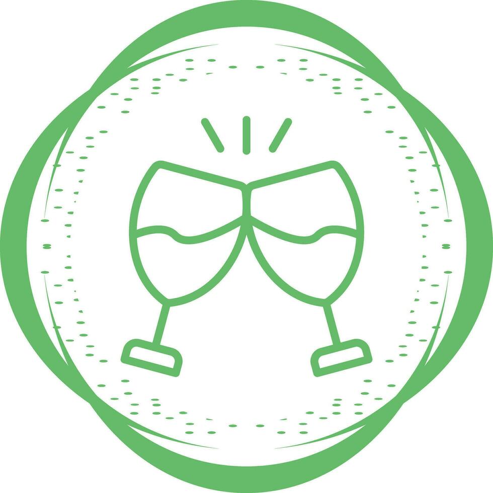 Champagne toast Vector Icon