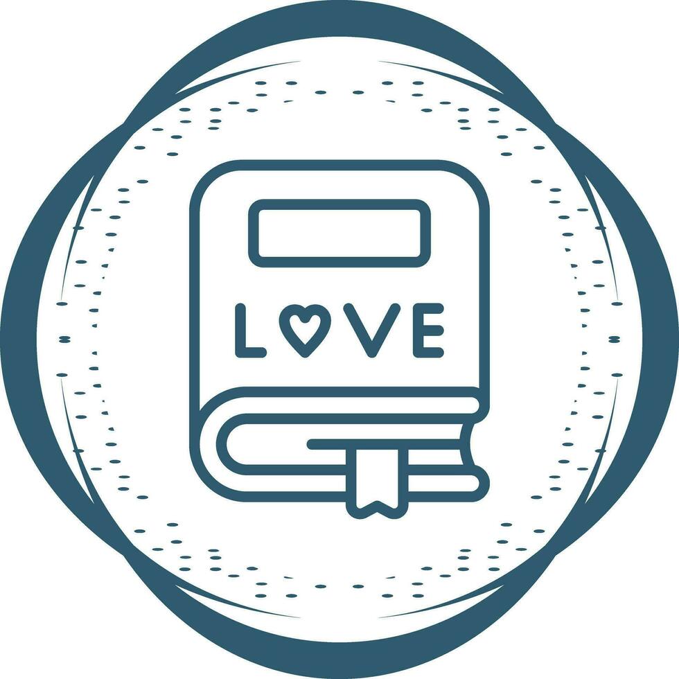 Romantic Bookmark Vector Icon