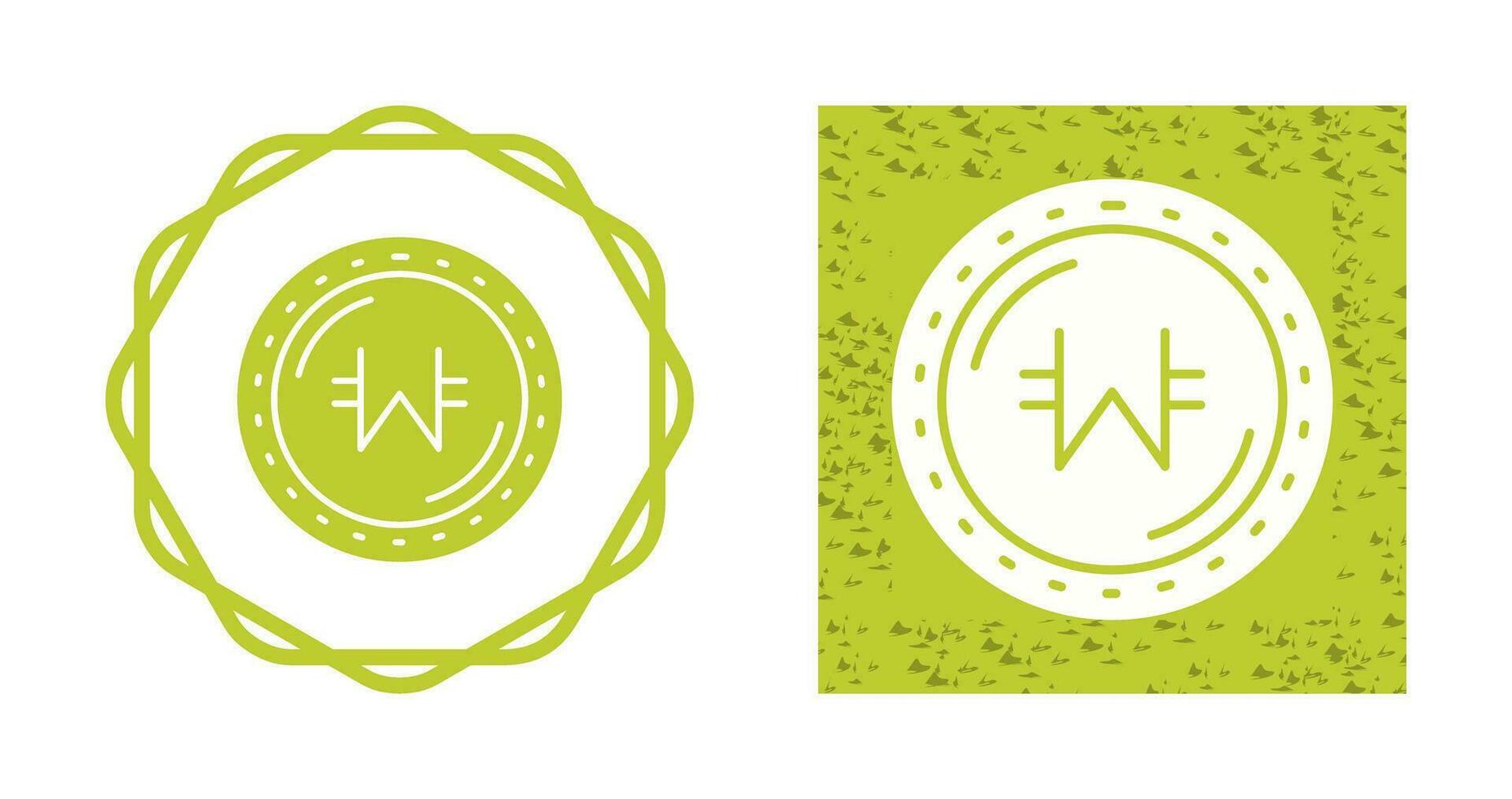 Won Currency Vector Icon
