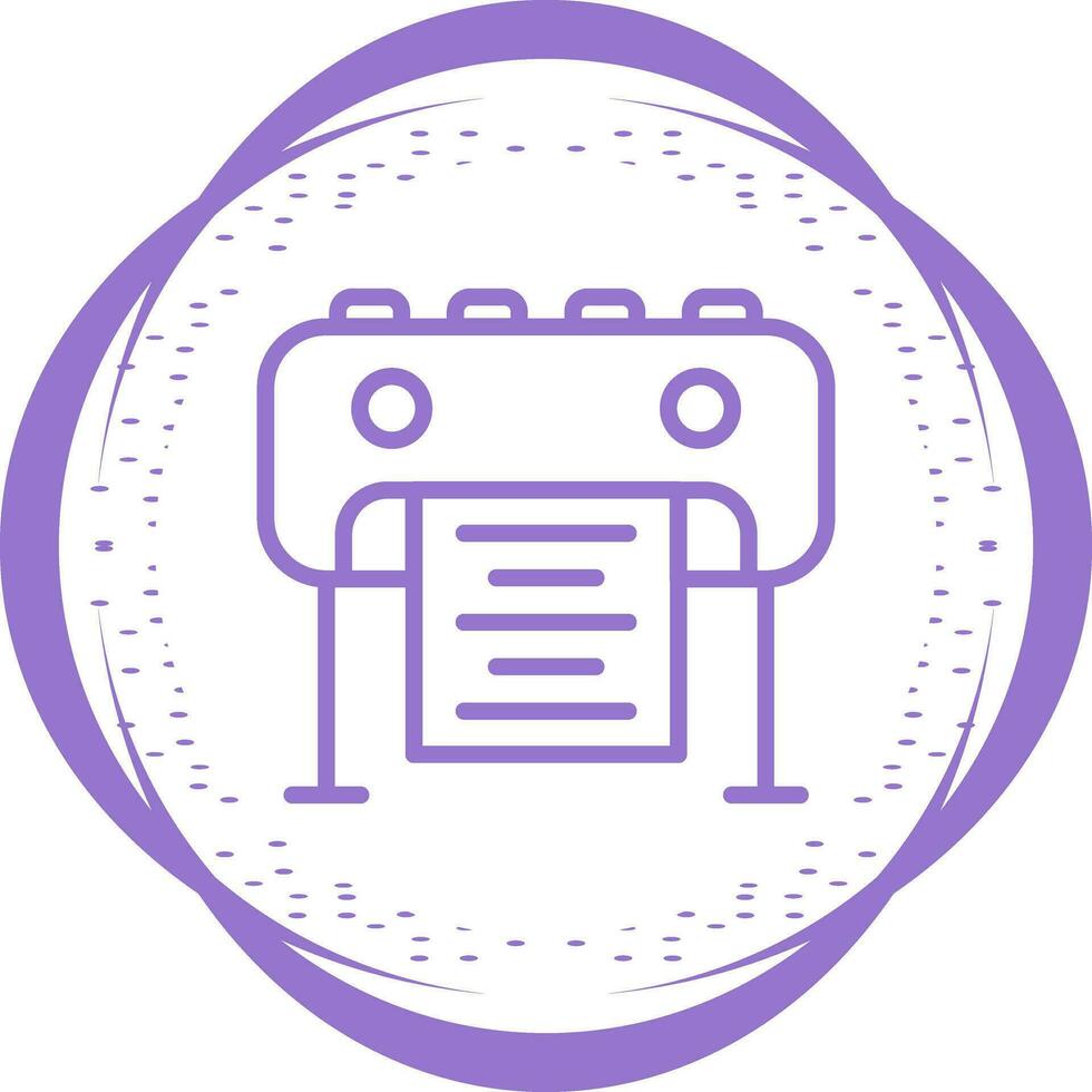 Plotter Vector Icon