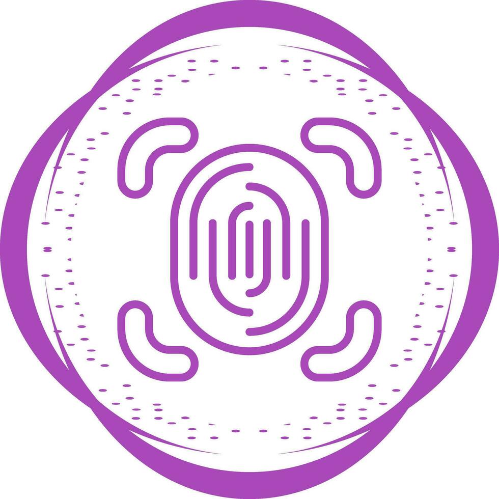 Fingerprint Scanner Vector Icon