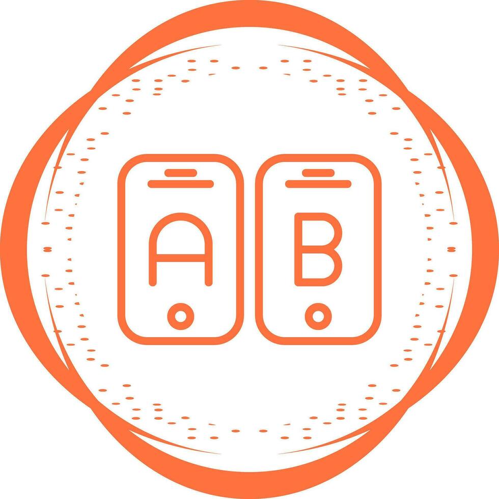 A B Testing Vector Icon