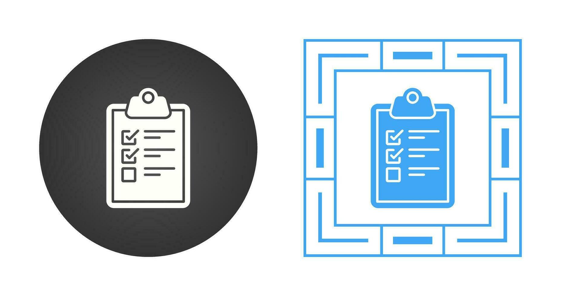 icono de vector de lista de verificación