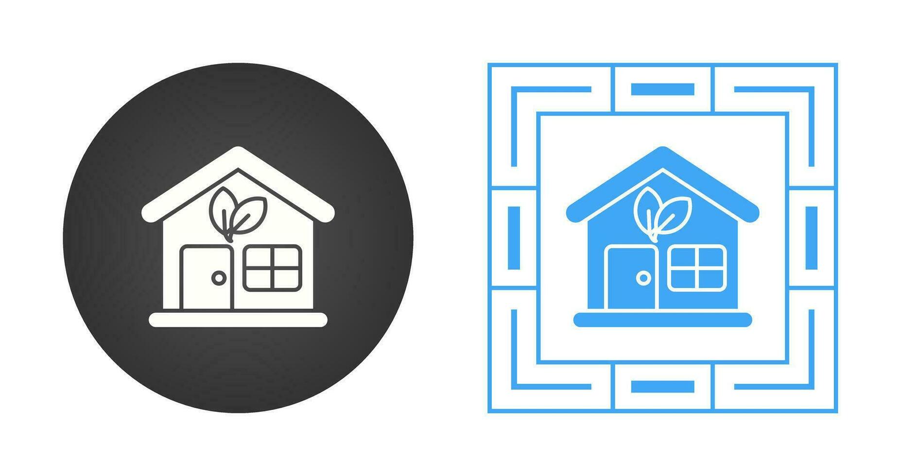 Eco House Vector Icon