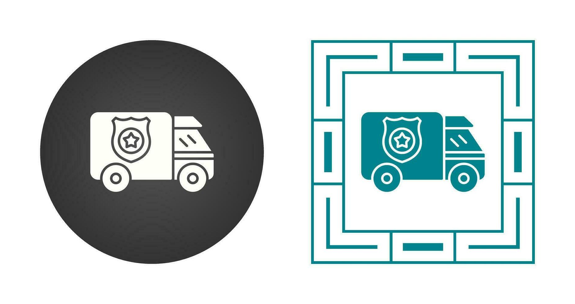 Police Van Vector Icon