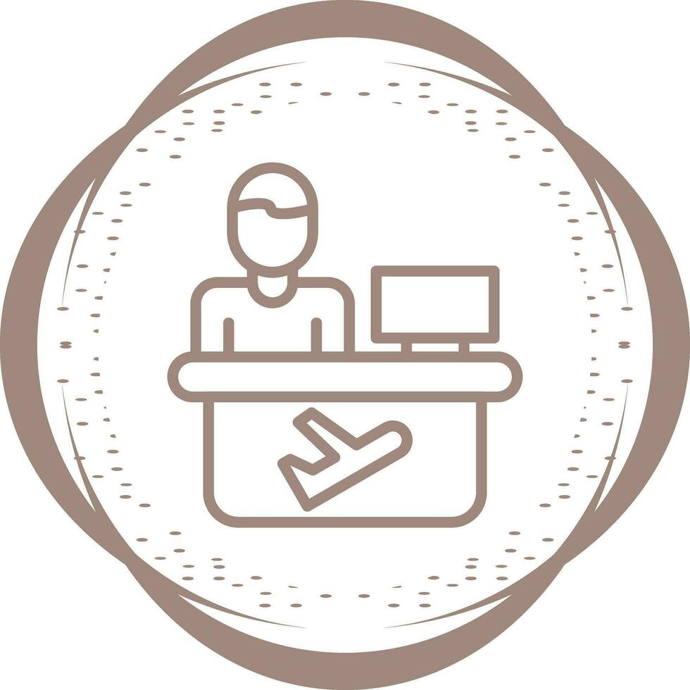 Travel Agent Vector Icon
