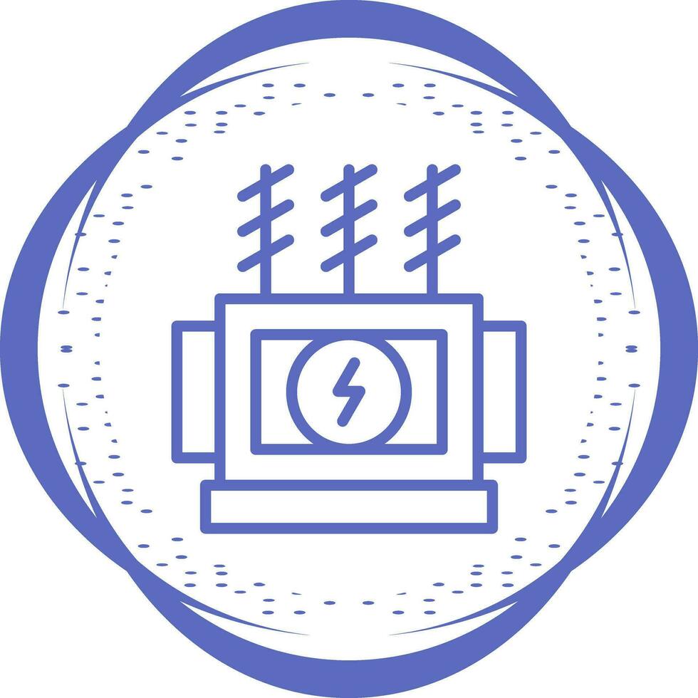 Power Transformer Vector Icon