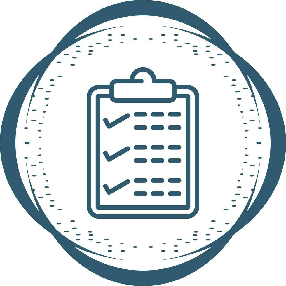 Clipboard with checkmark Vector Icon