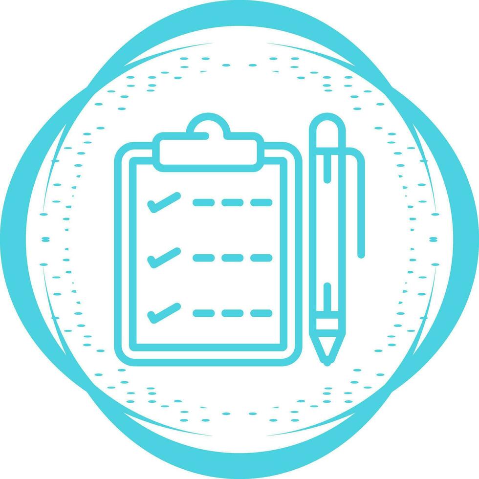 Notepad with pen Vector Icon
