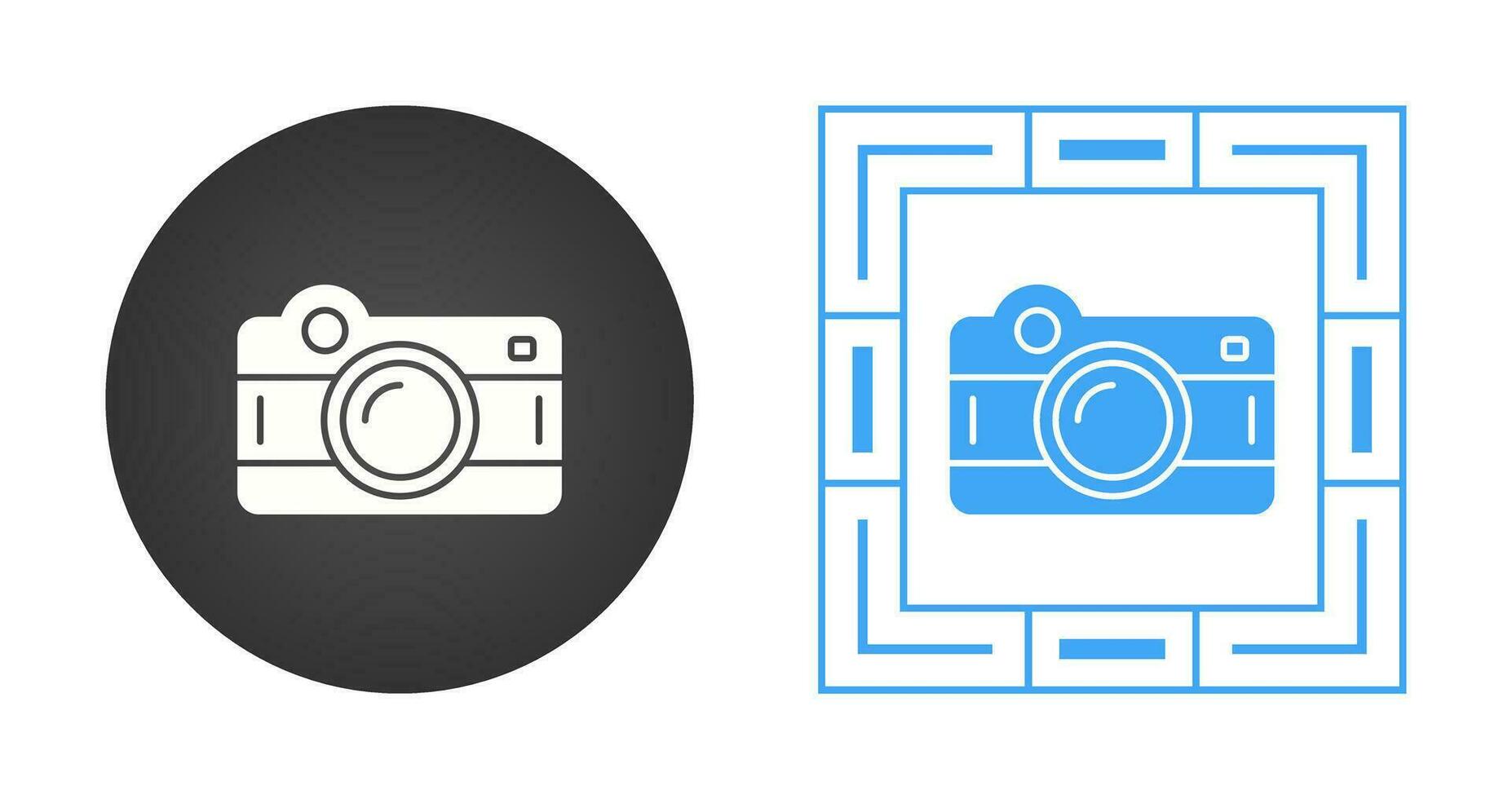 icono de vector de cámara de fotos