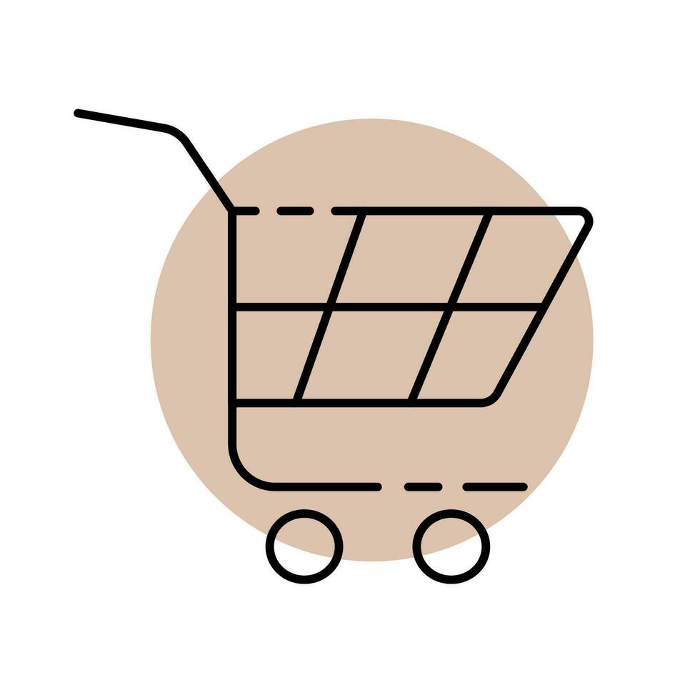 Vector shopping cart icon