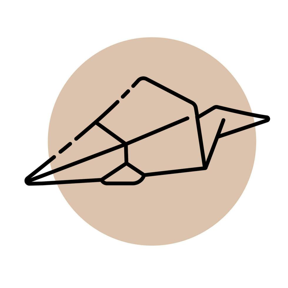 Vector paper airplane icon