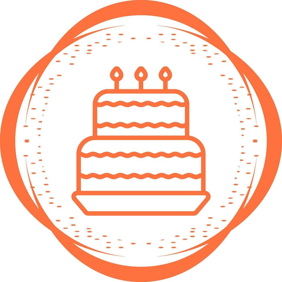 Birthday cake Vector Icon