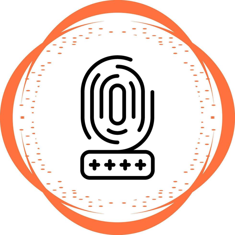 biometría vector icono