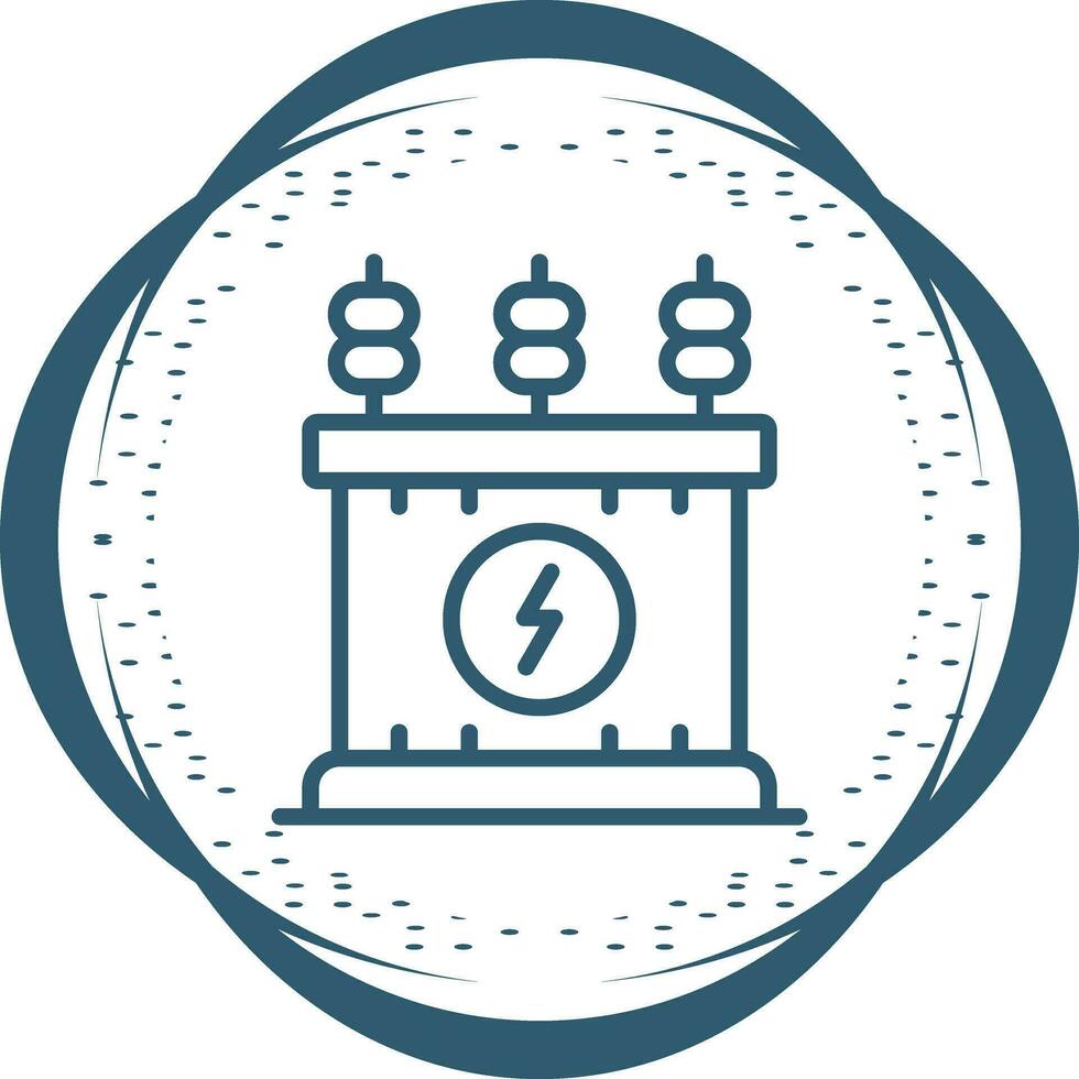 Power Transformer Vector Icon