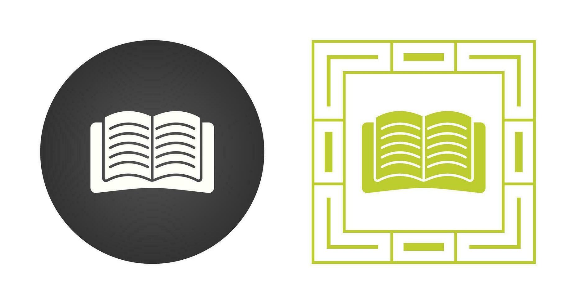 Open Book Vector Icon