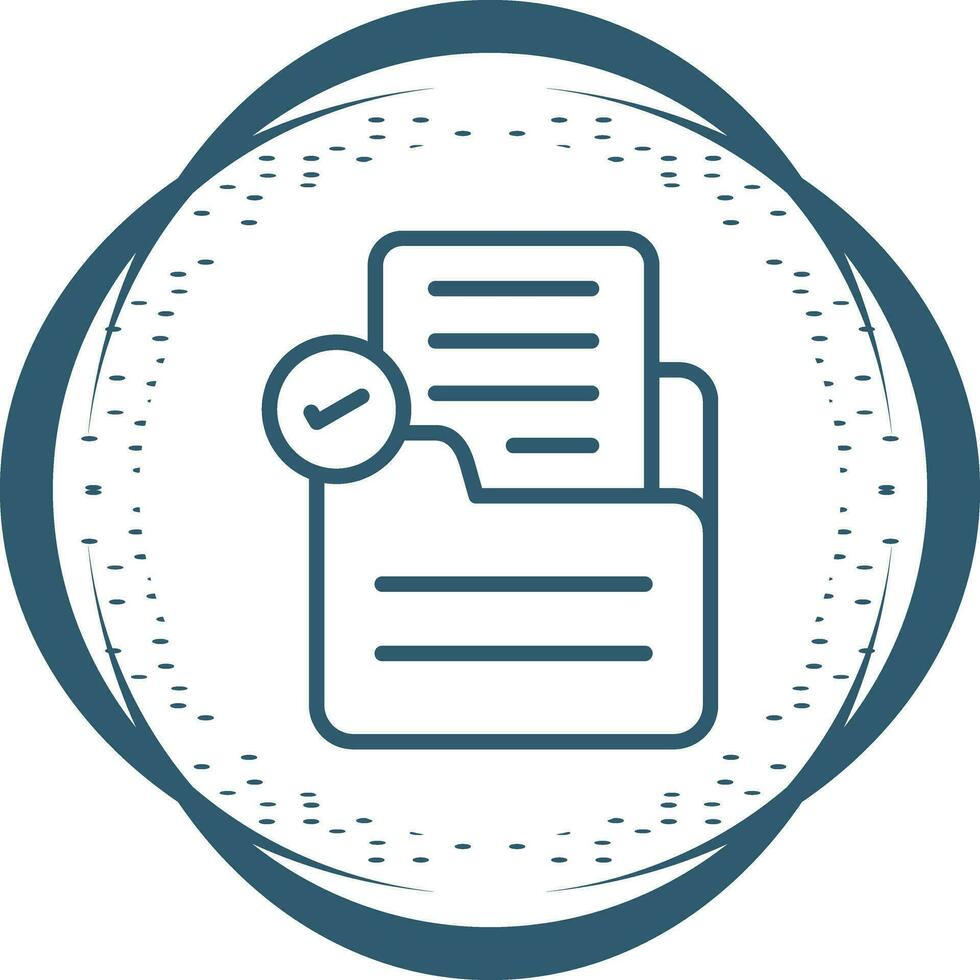 Document Check Vector Icon