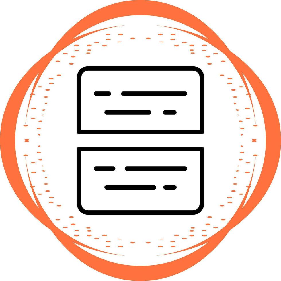 Document Split Vector Icon