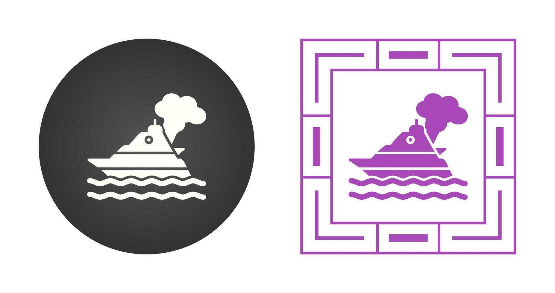 Ship Pollution Vector Icon
