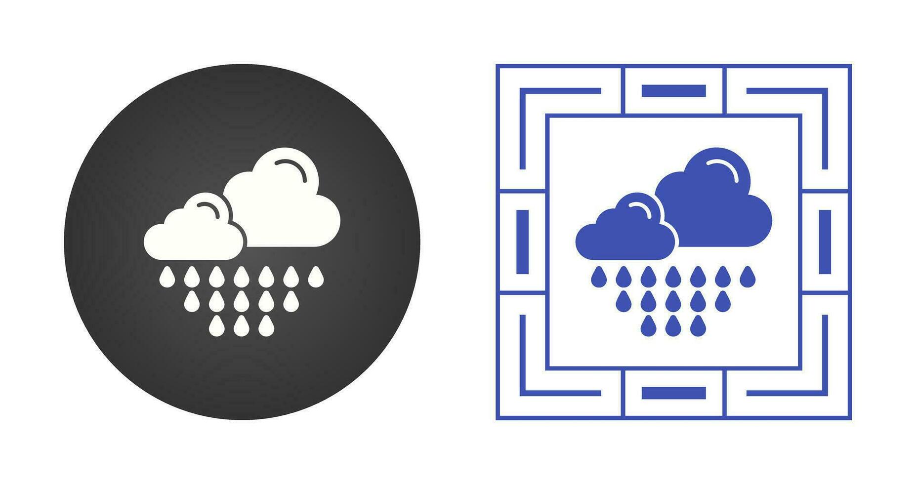 icono de vector de lluvia