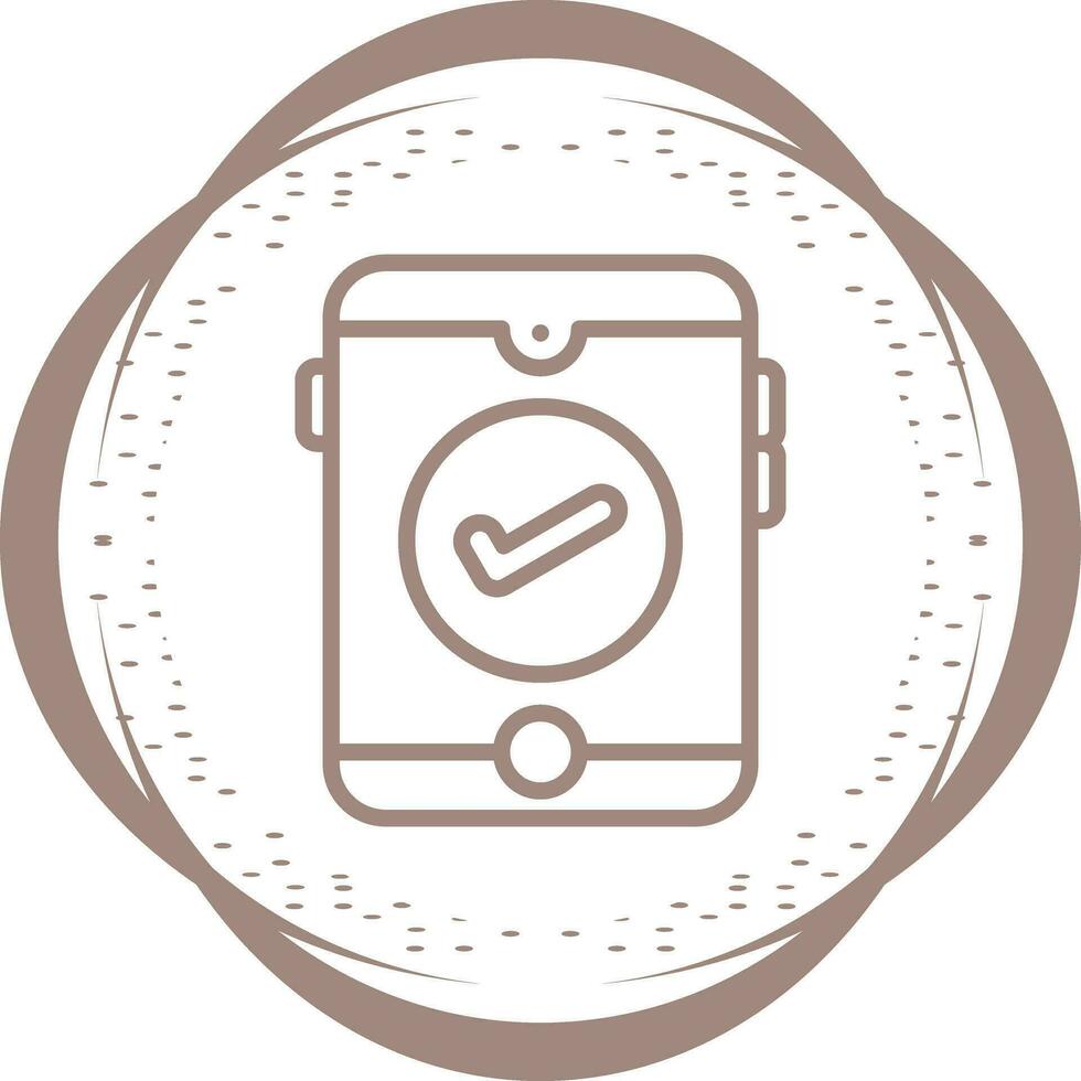 Smartphone with checkmark Vector Icon