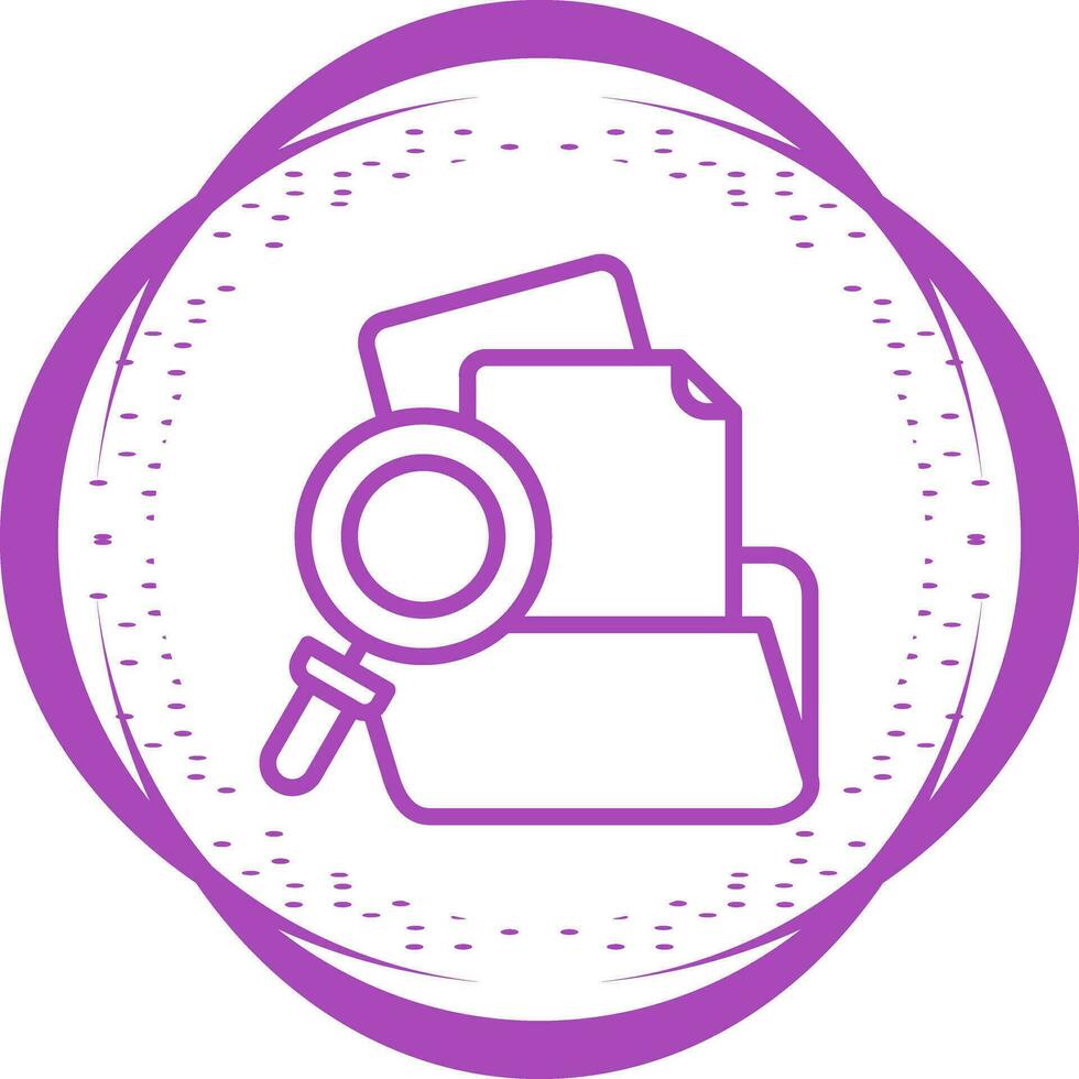 Folder with magnifying glass Vector Icon