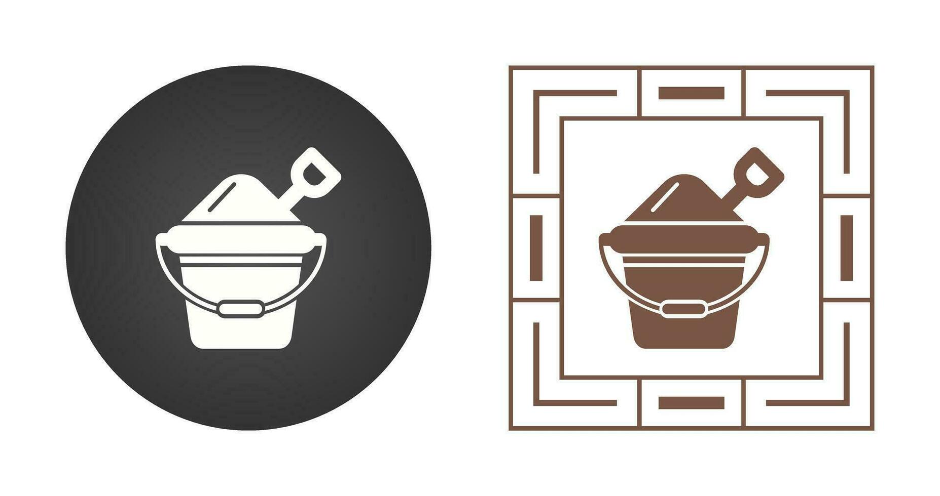 Sand Bucket Vector Icon