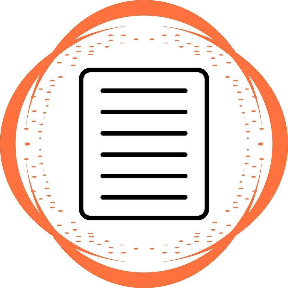 Document Align Justify Vector Icon