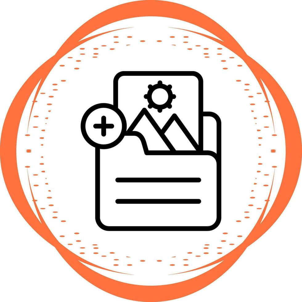 Document Insert Image Vector Icon