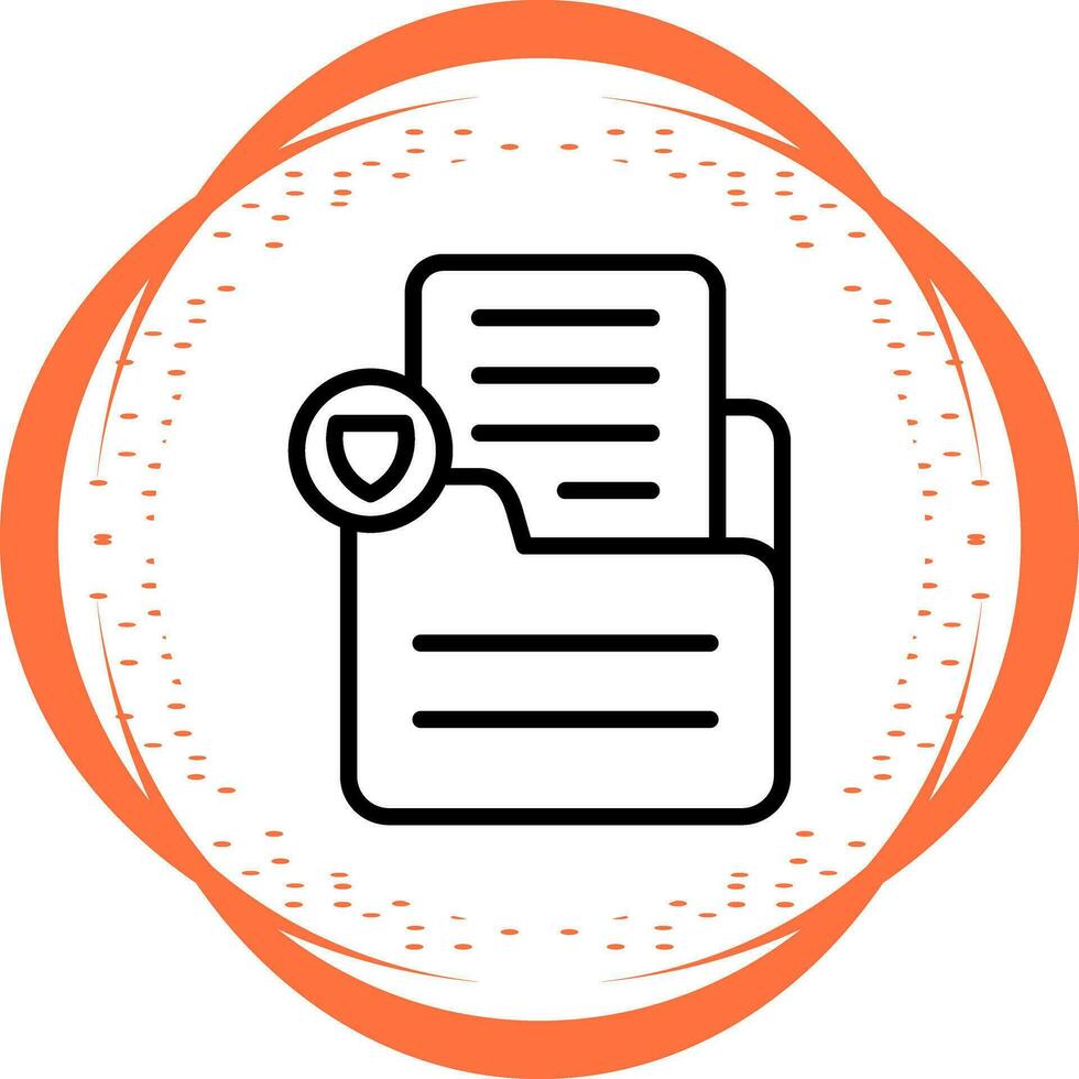 Document Protect Vector Icon