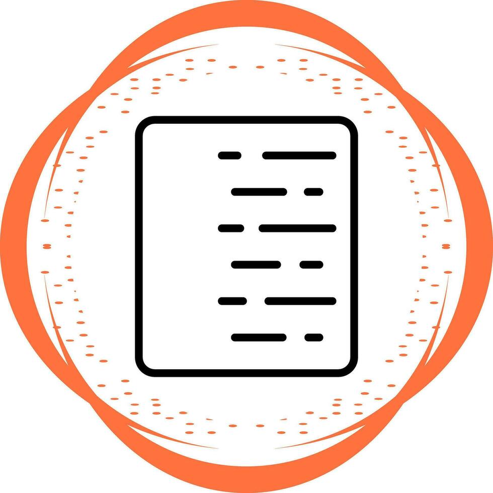 Document Align Right Vector Icon