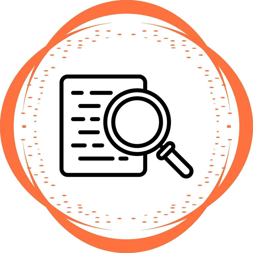 Document Search Vector Icon
