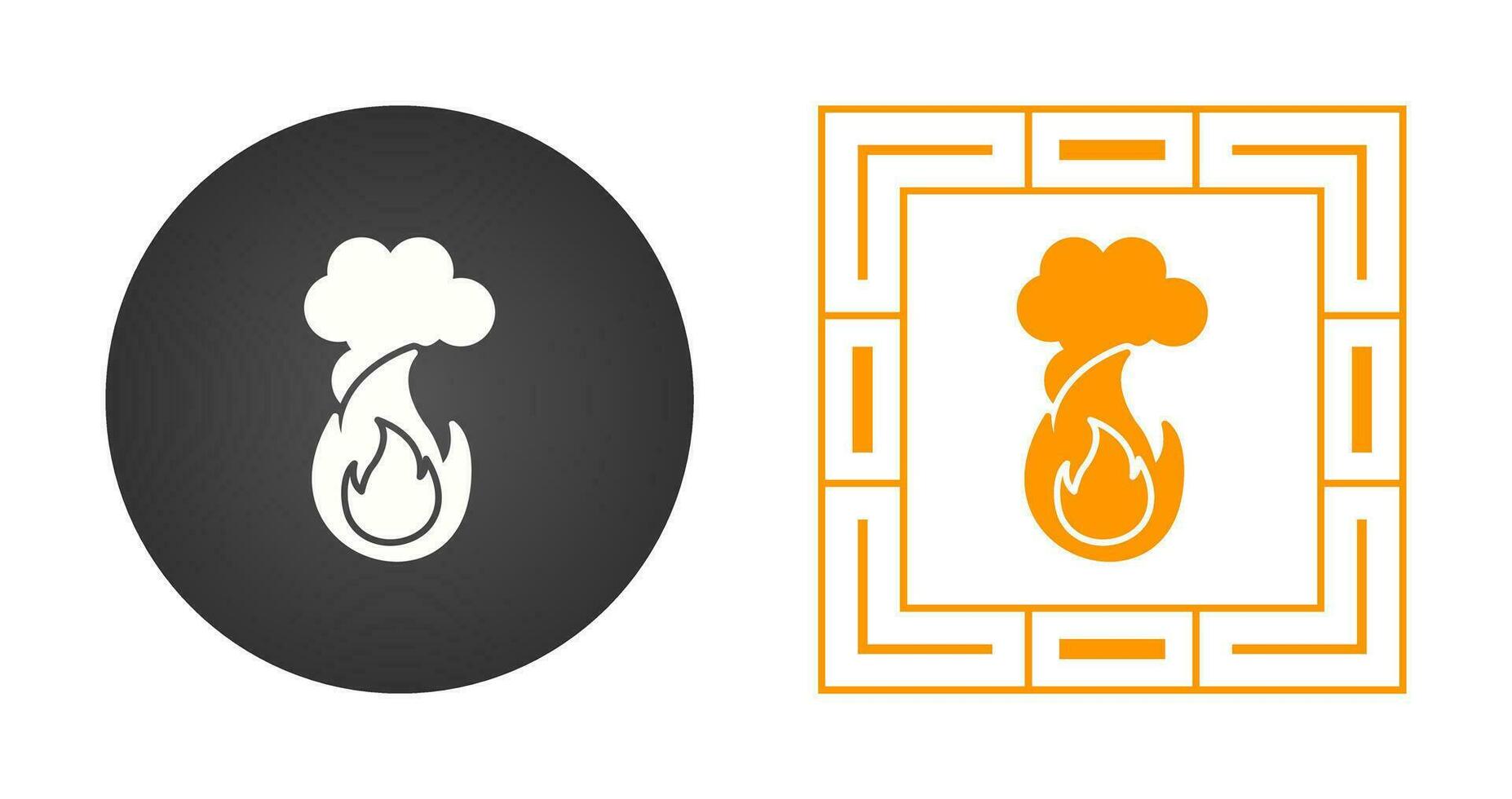 Fire Pollution Vector Icon