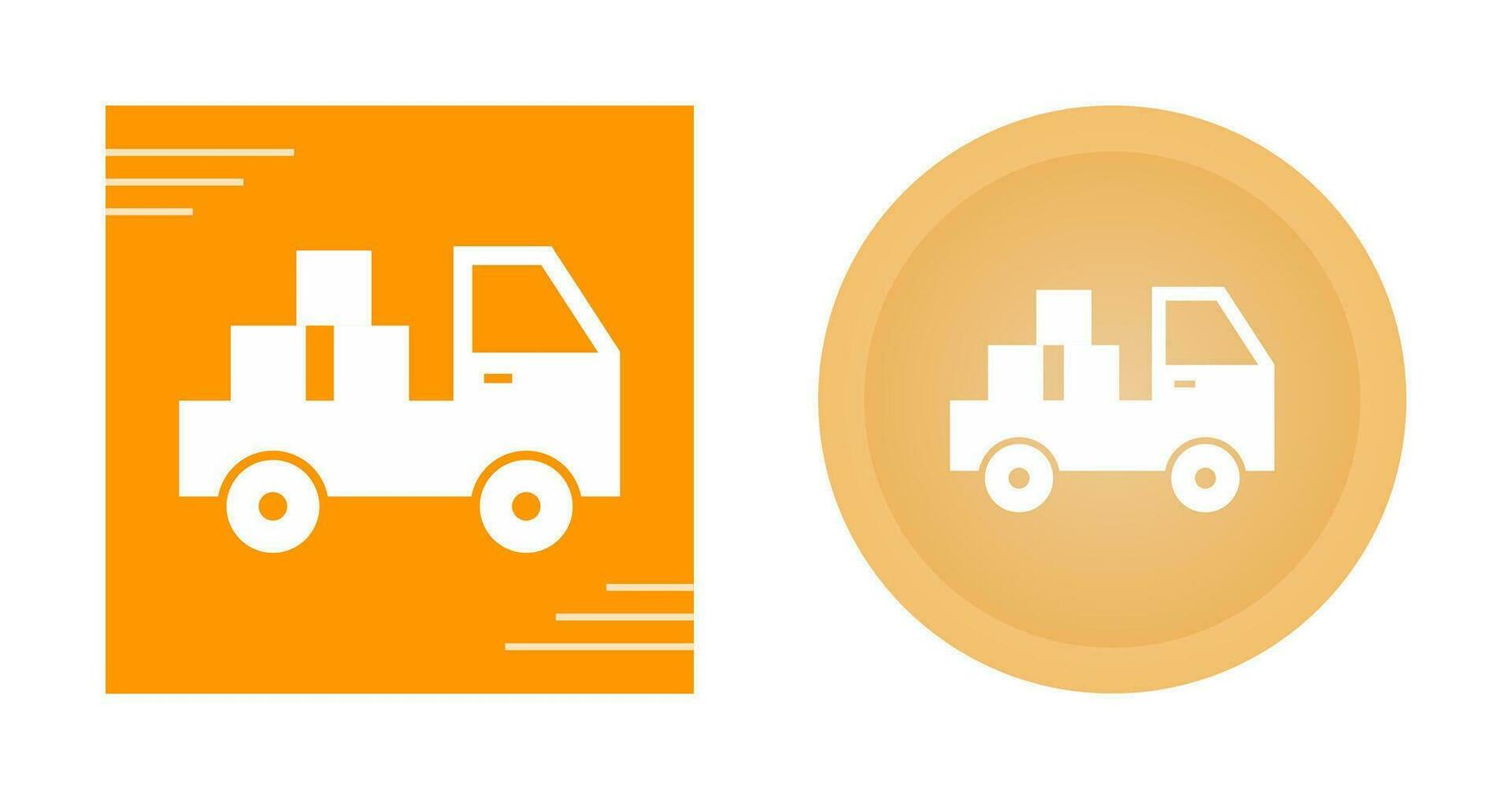 icono de vector de camioneta