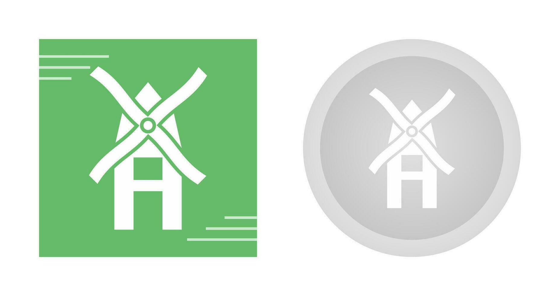 Windmill Vector Icon