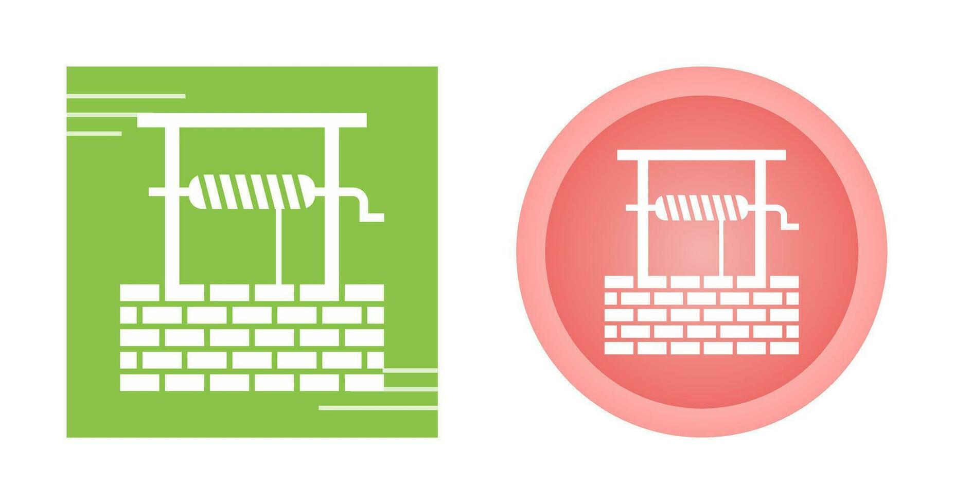 Water Well Vector Icon