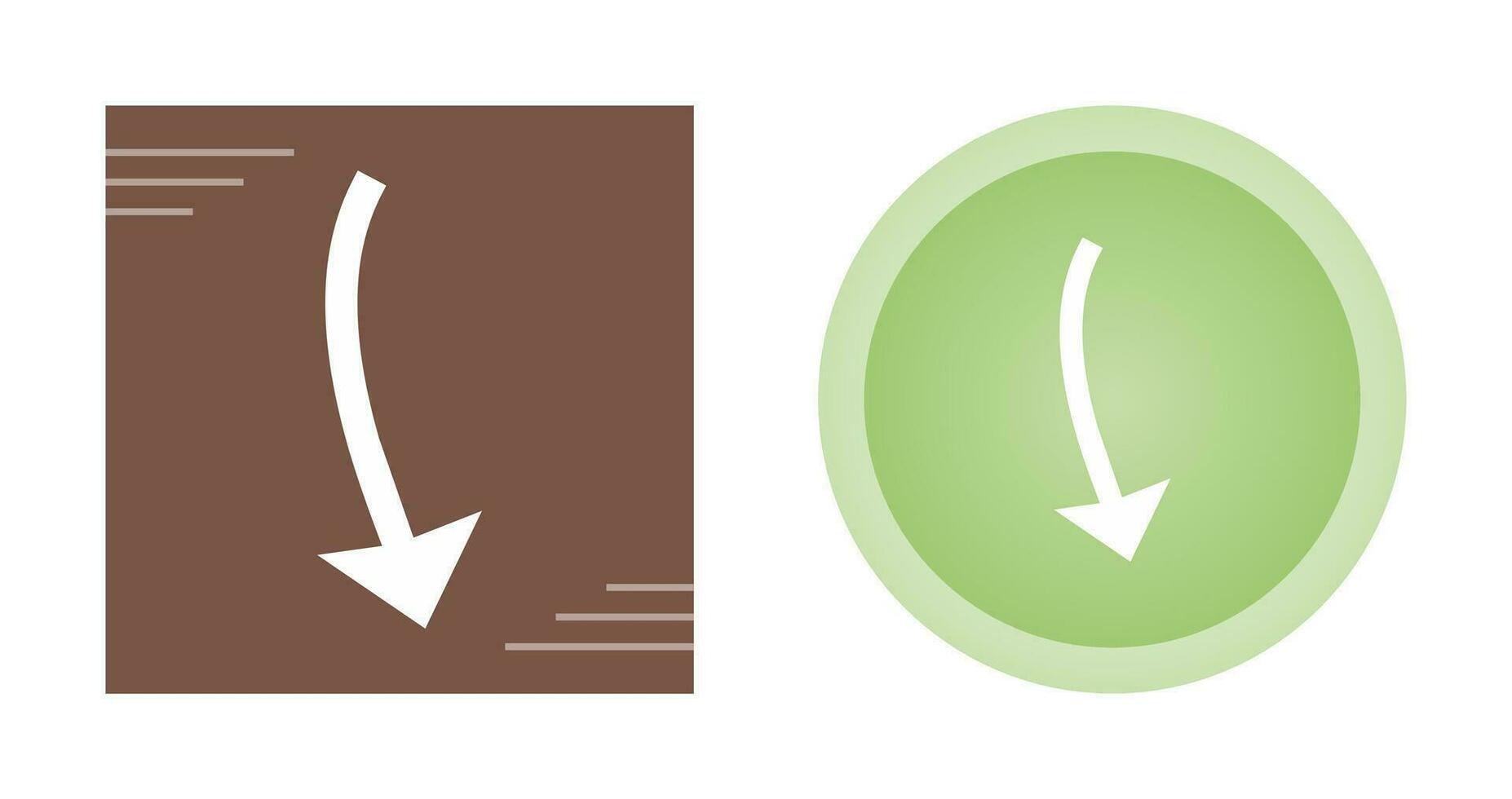 Arrow Pointing Down Vector Icon