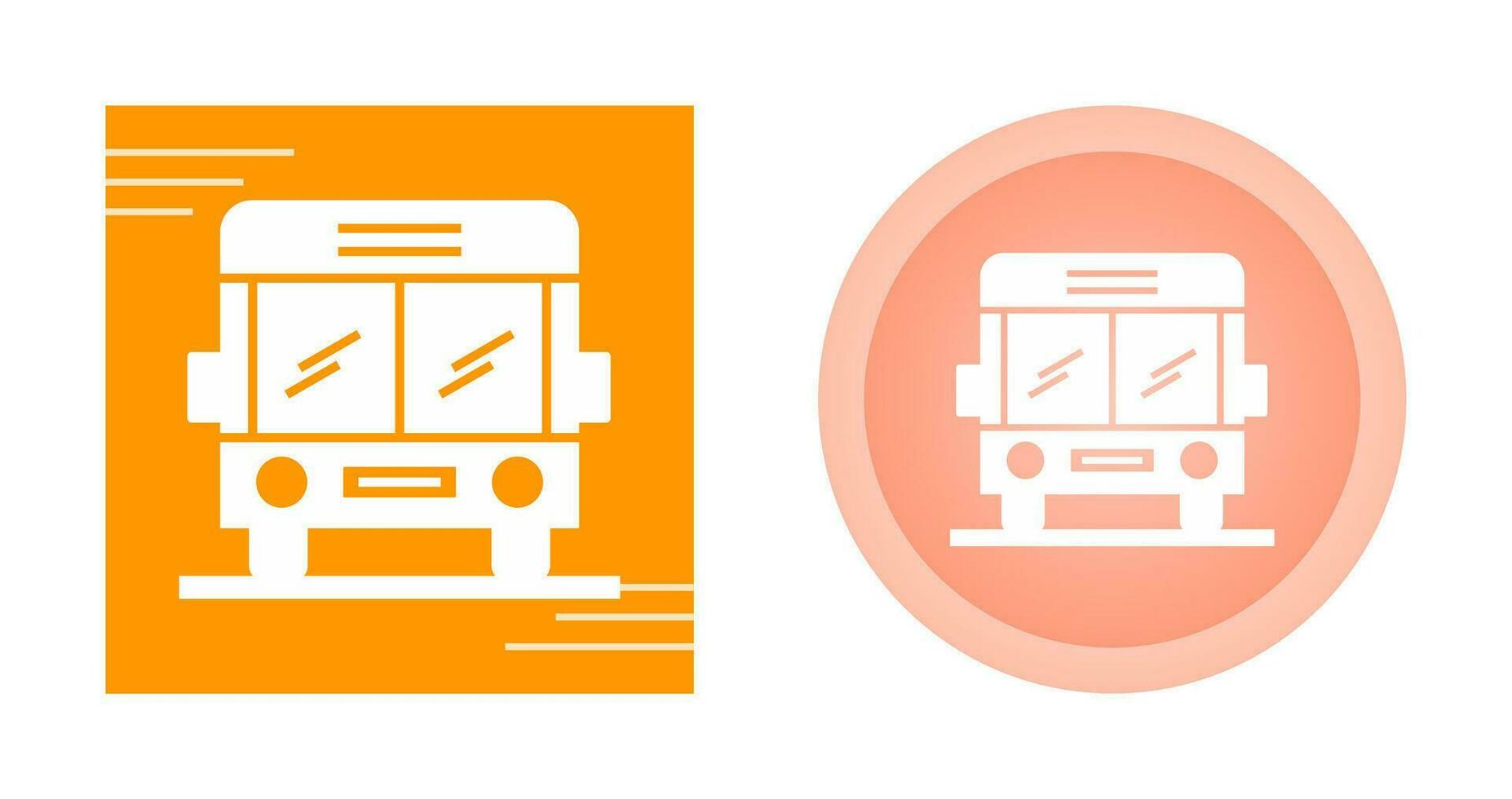 icono de vector de autobús escolar