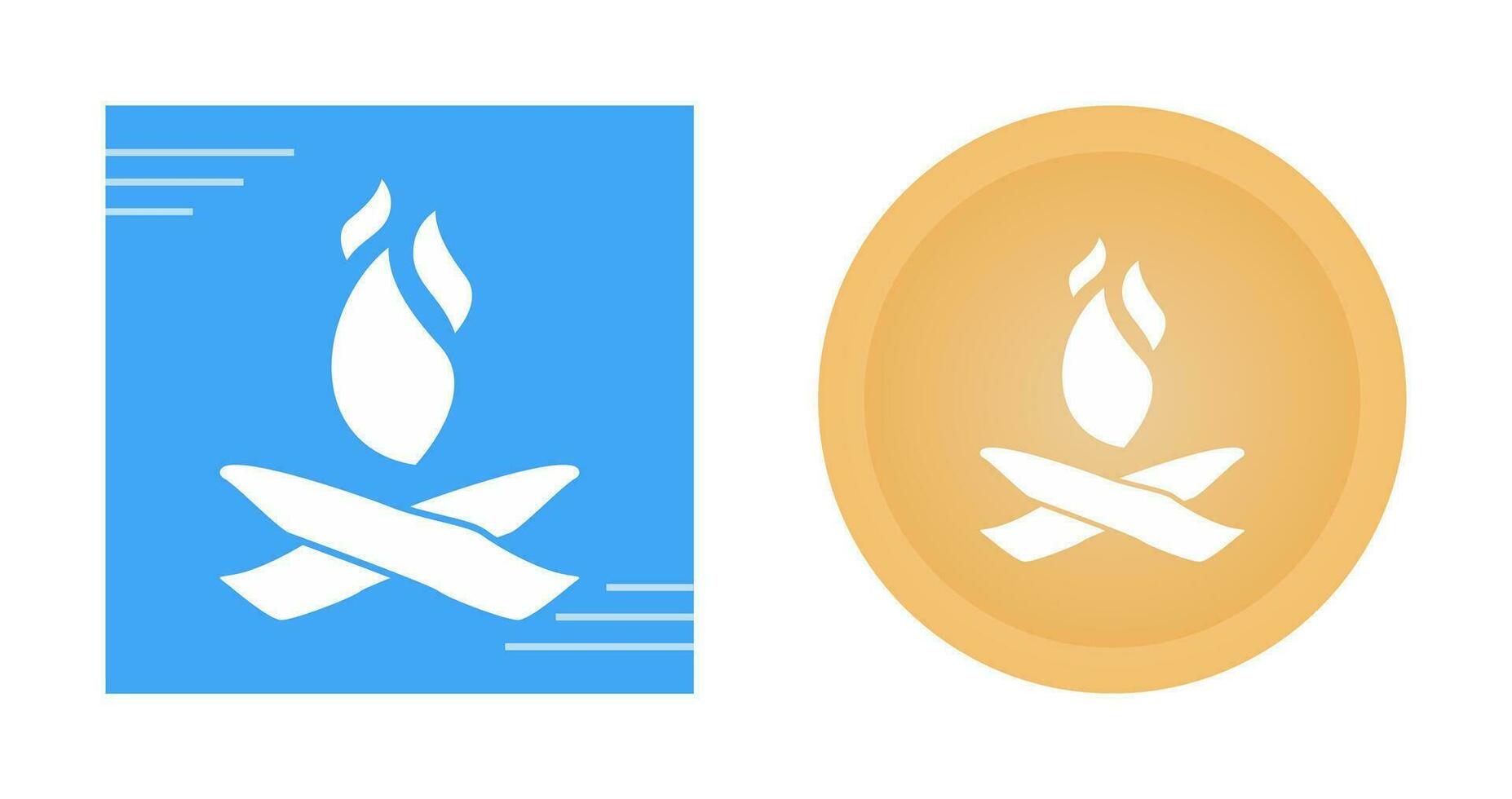 Camp Fire Vector Icon