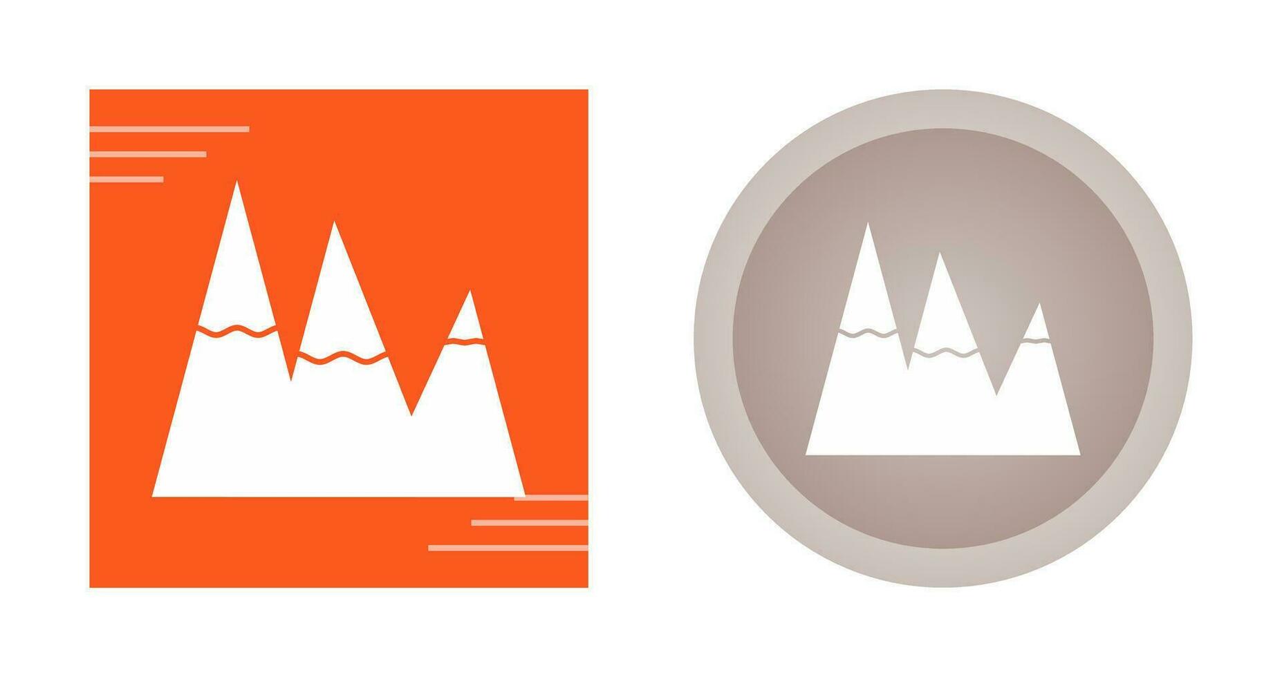 Ice Top Mountain Vector Icon