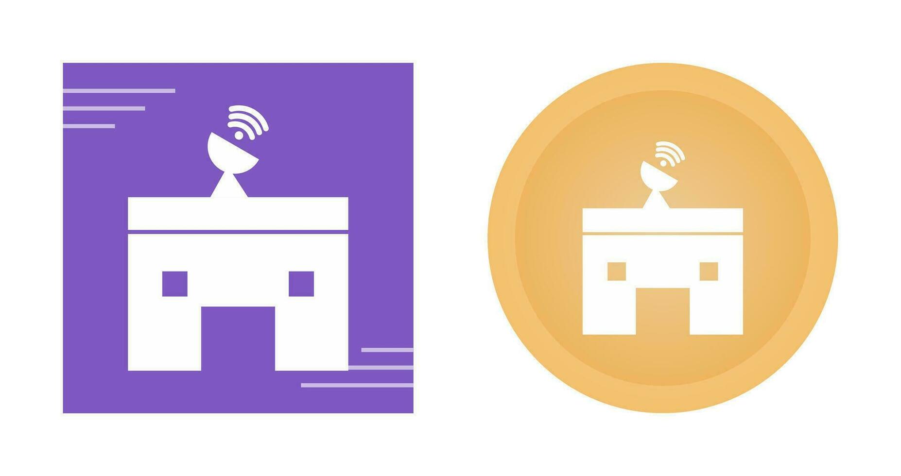 News Station Vector Icon