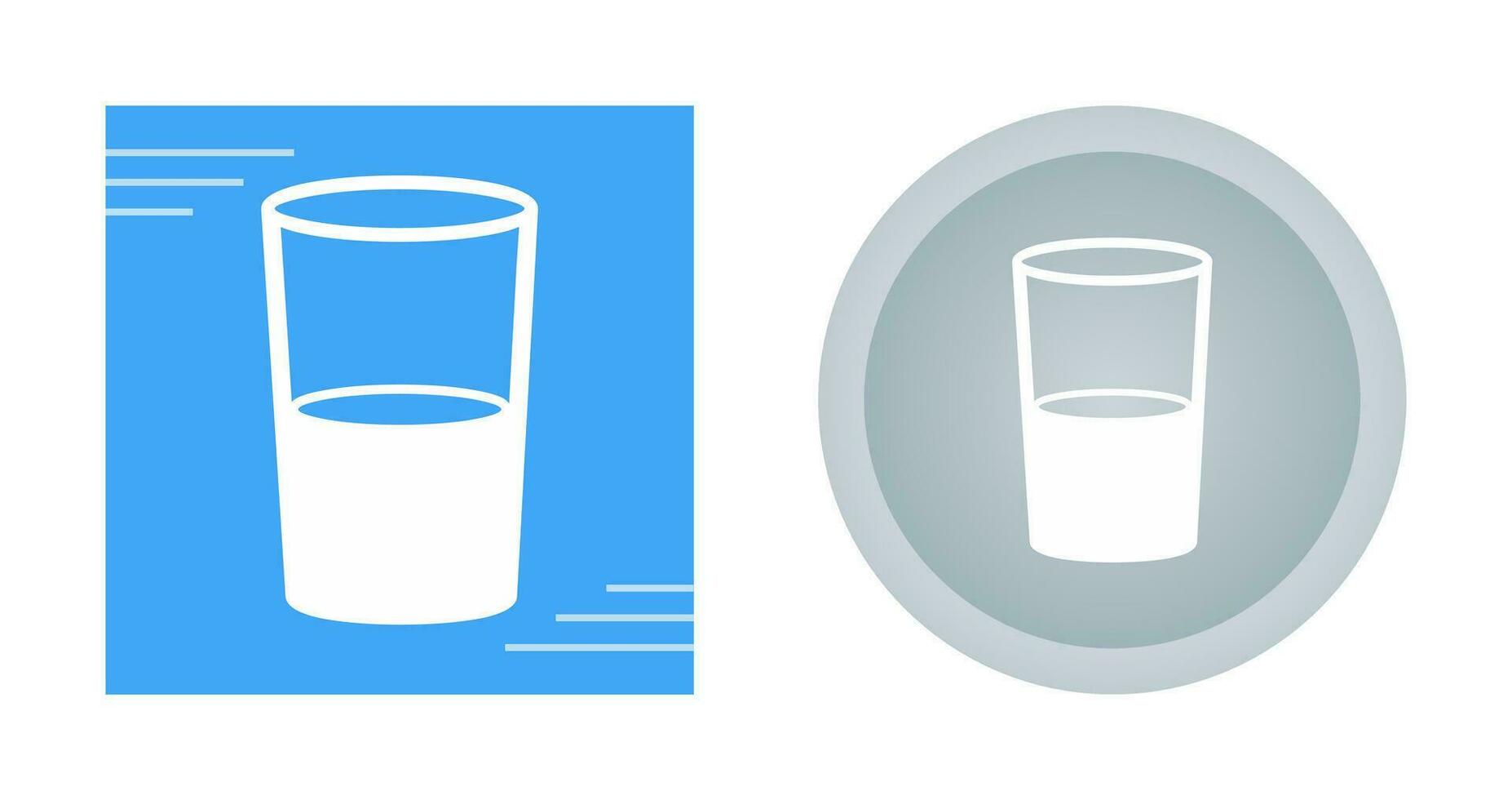 Water Glasses Vector Icon