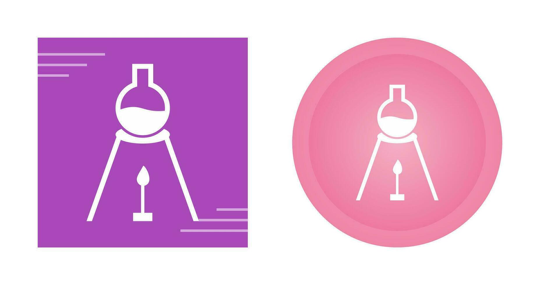 experimento en icono de vector de calor