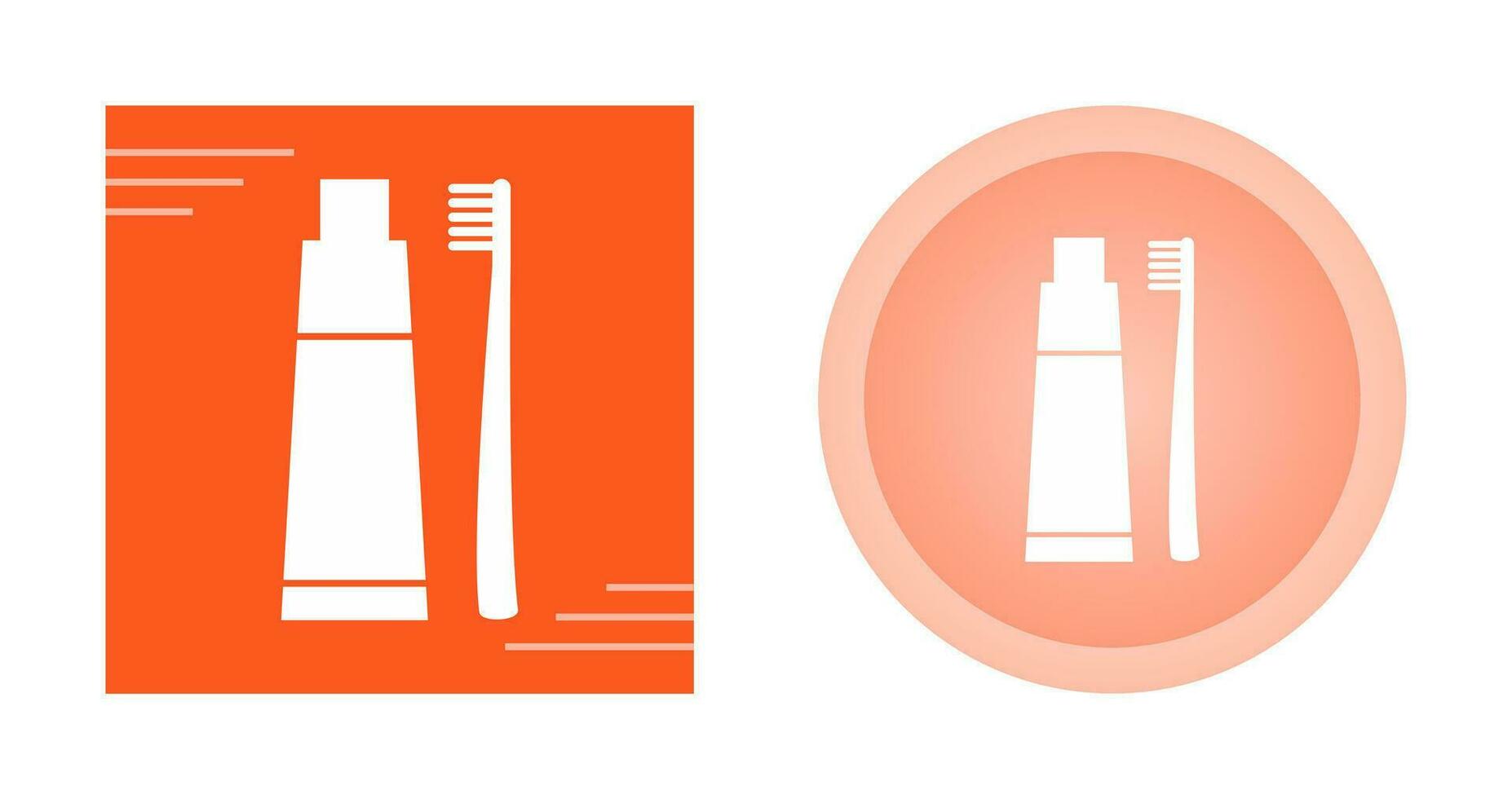 Toothbrush and Toothpaste Vector Icon