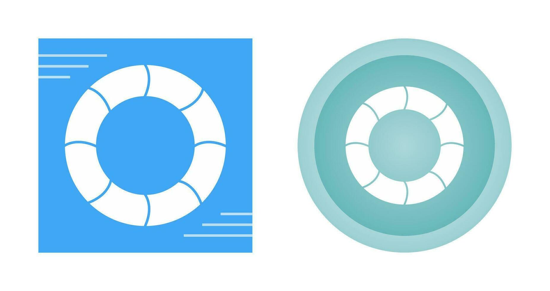 Swimming Tire Vector Icon