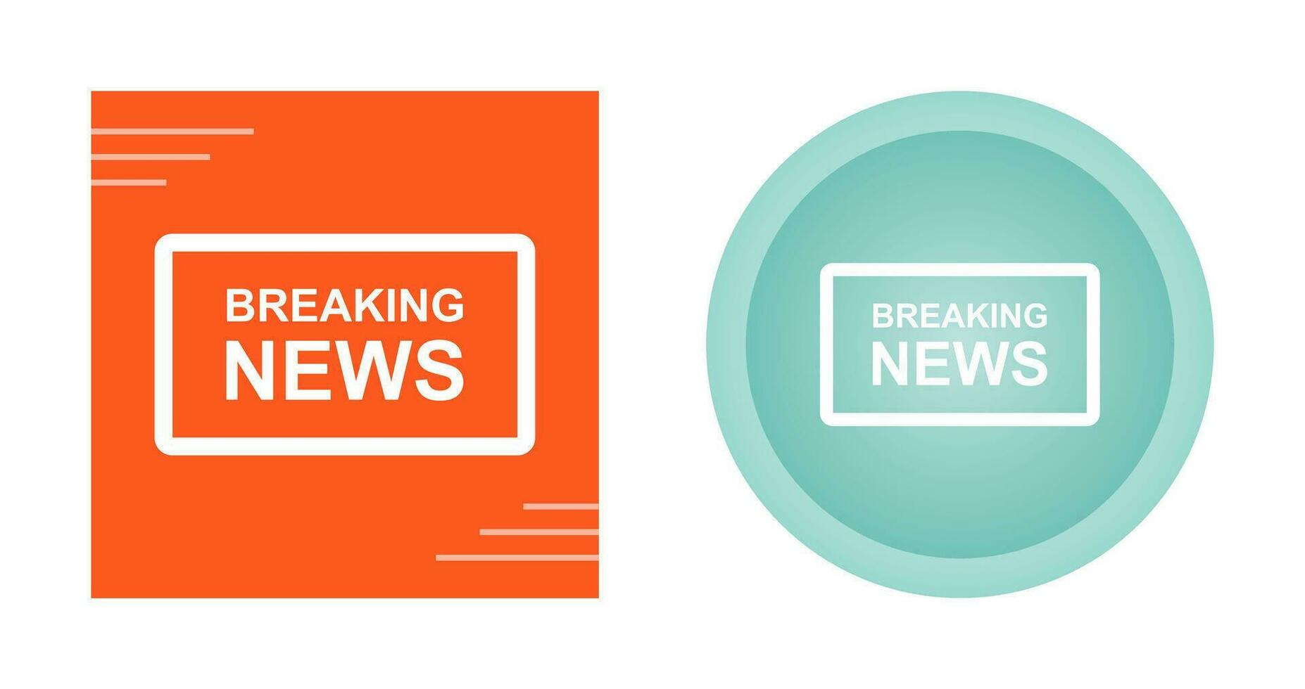 Breaking News on TV Vector Icon