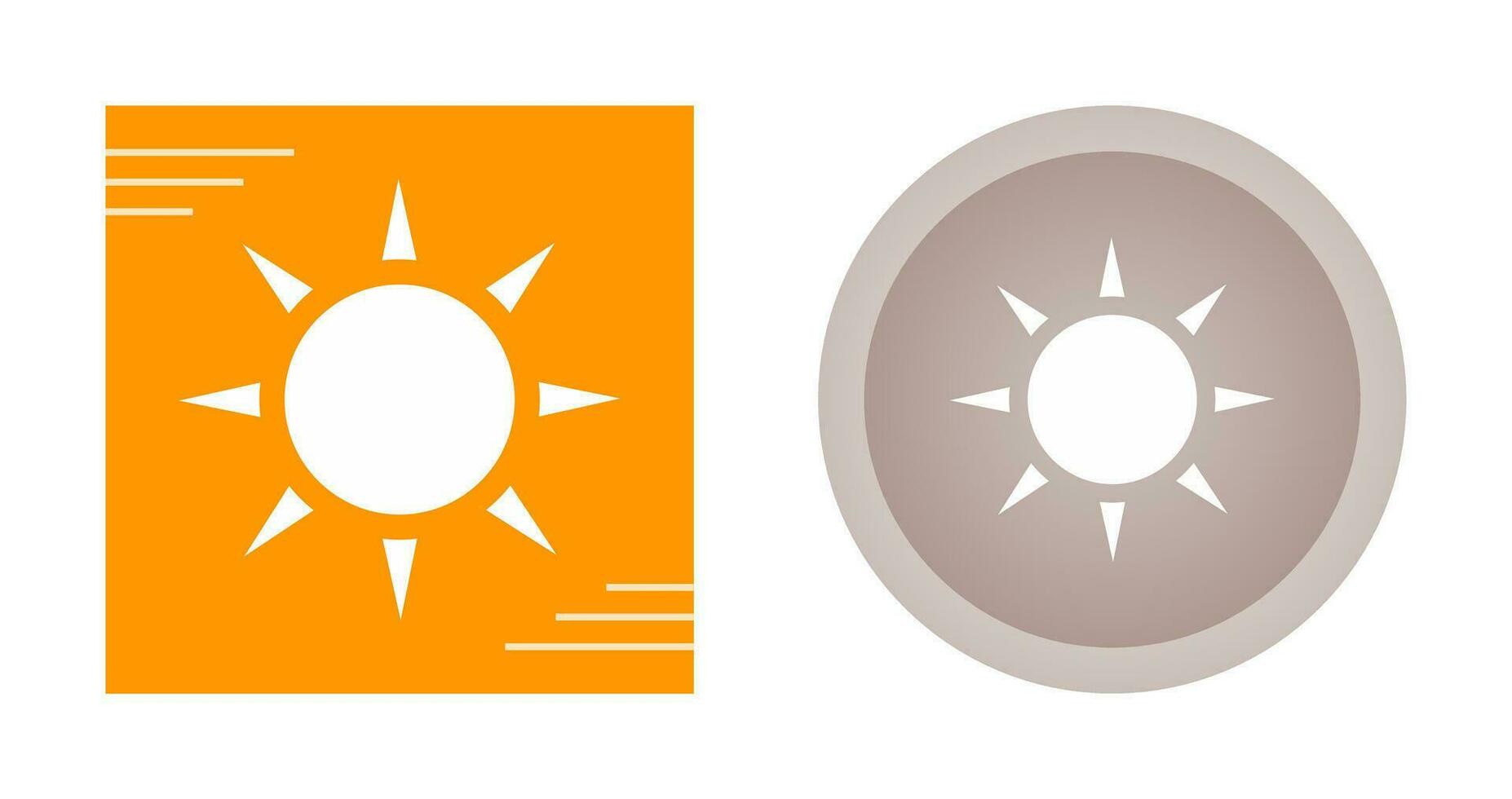 icono de vector de sol