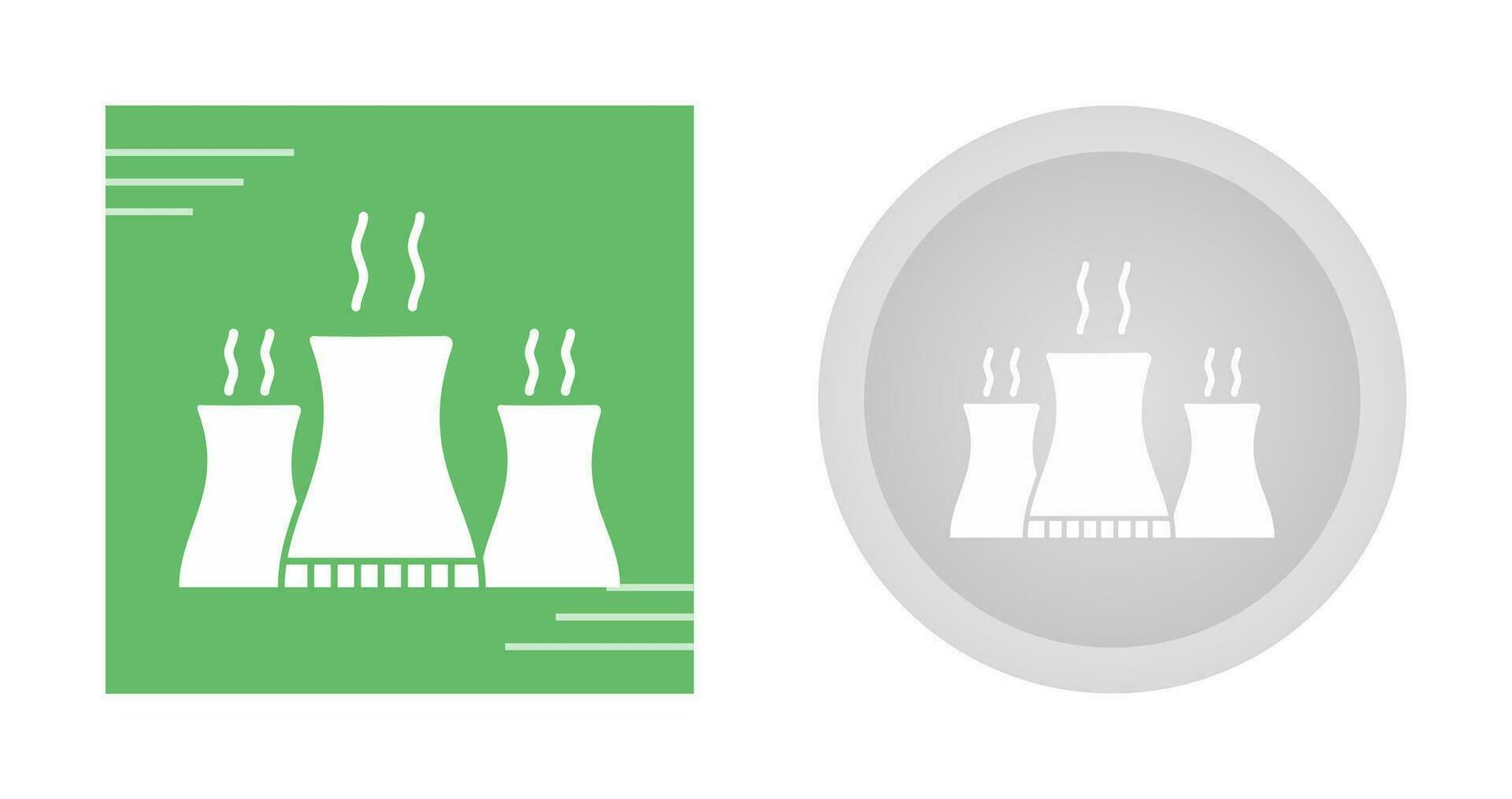 Nuclear Plant Vector Icon