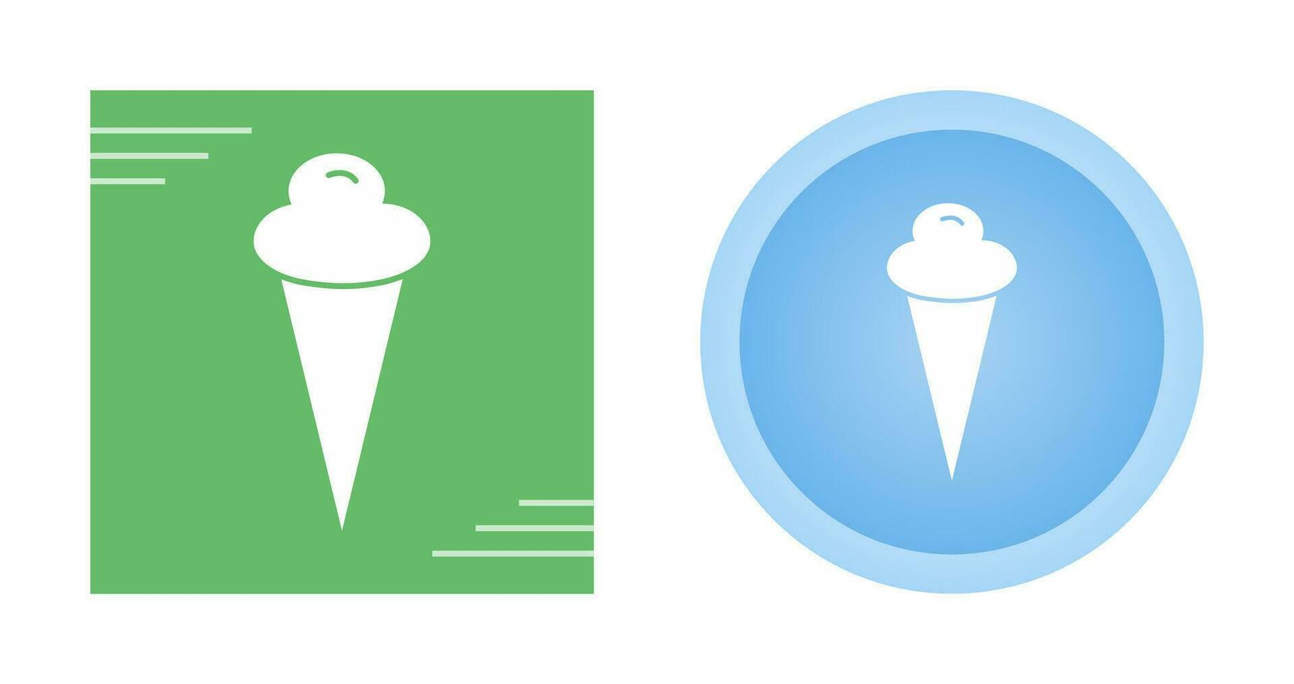 icono de vector de cono de helado